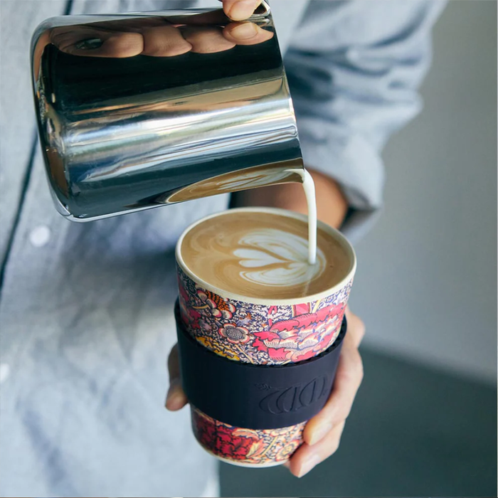 Ecoffee Cup William Morris Wandle Plant-Based Reusable Coffee Cup 12oz