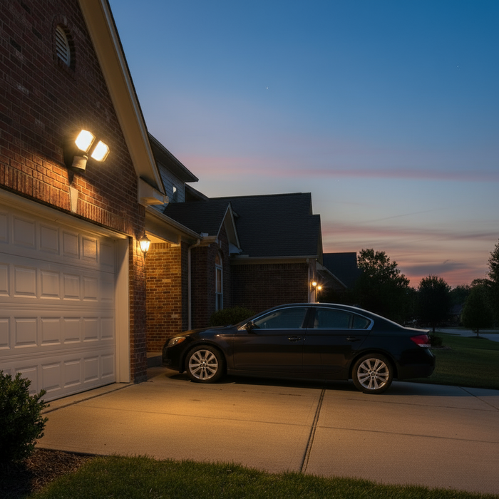 Xtralite NiteSafe X2 Twin Activated LED Floodlight Wireless Motion Sensor Light