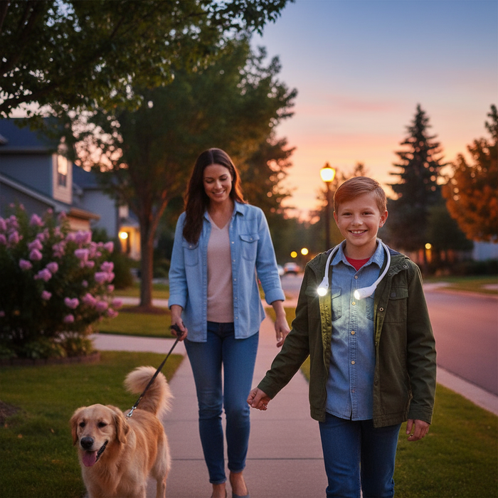 Xtralite Rechargeable LED Hand-Free Dimmable Neck Light With Adjustable Heads