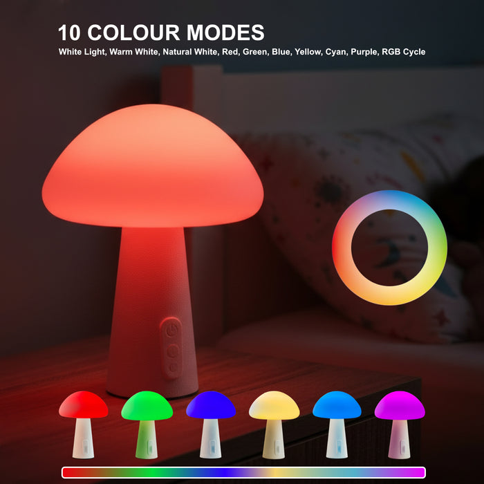 Xtralite Shroomi Colour-Changing LED Mushroom Desk Lamp