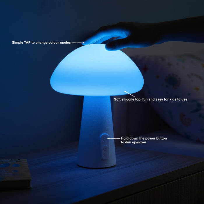 Xtralite Shroomi Colour-Changing LED Mushroom Desk Lamp