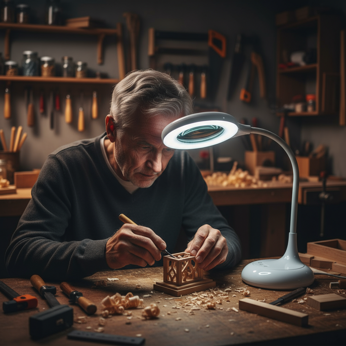 Xtralite LED Desk Lamp & Low Vision Magnifier