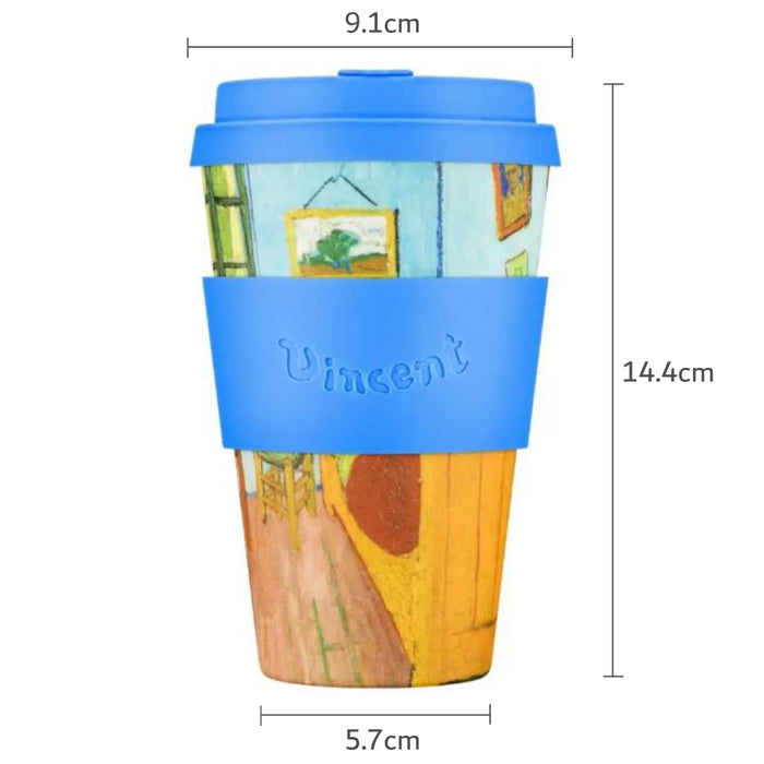 Ecoffee Cup Vincent Van Gogh The Bedroom Reusable Travel Mug 14oz