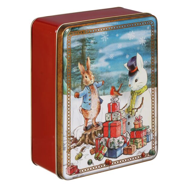 Beatrix Potter Peter Rabbit Christmas Scene Storage Tin
