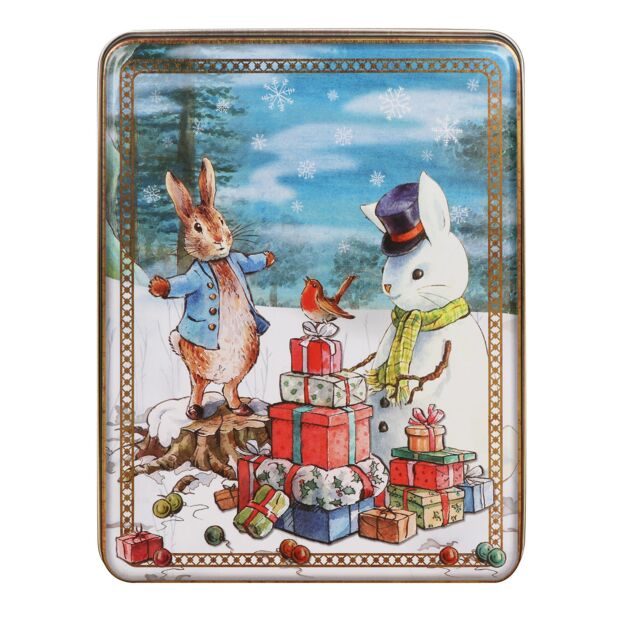 Beatrix Potter Peter Rabbit Christmas Scene Storage Tin