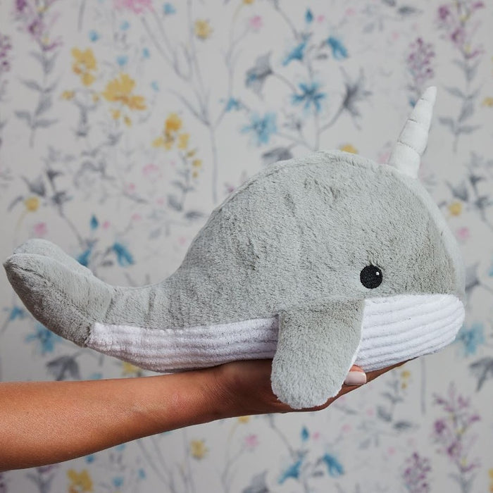 Warmies Narwhal 13" Microwavable Soft Comforting Toy Wheat Filled With Lavender Scent