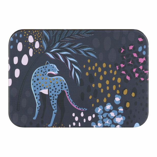 Sara Miller Midnight Leopard Storage Tin