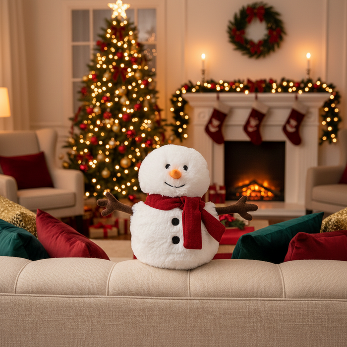 Warmies Snowman Microwavable Lavender Scented Soft Toy