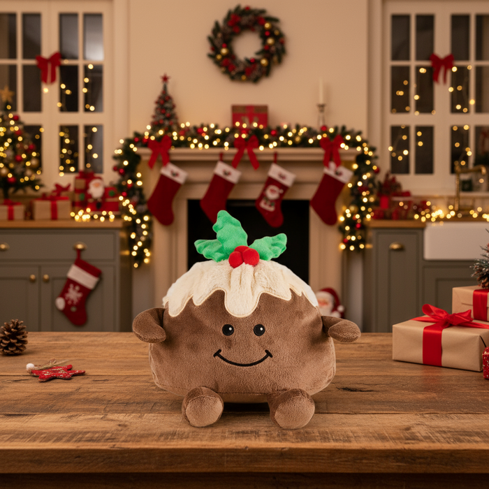 Warmies Christmas Pudding Microwavable Lavender Scented Soft Toy