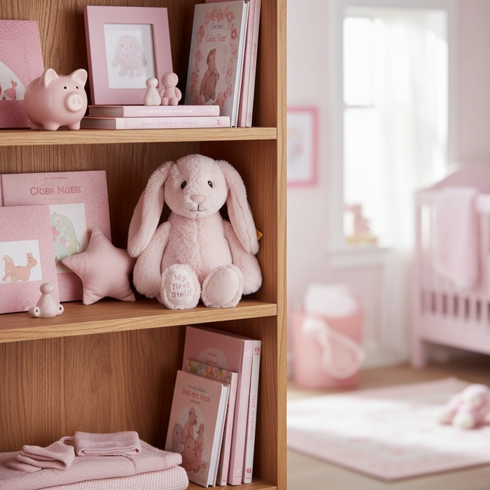 Steiff 'My First Steiff' Pink Hoppie Rabbit Soft Toy 26cm