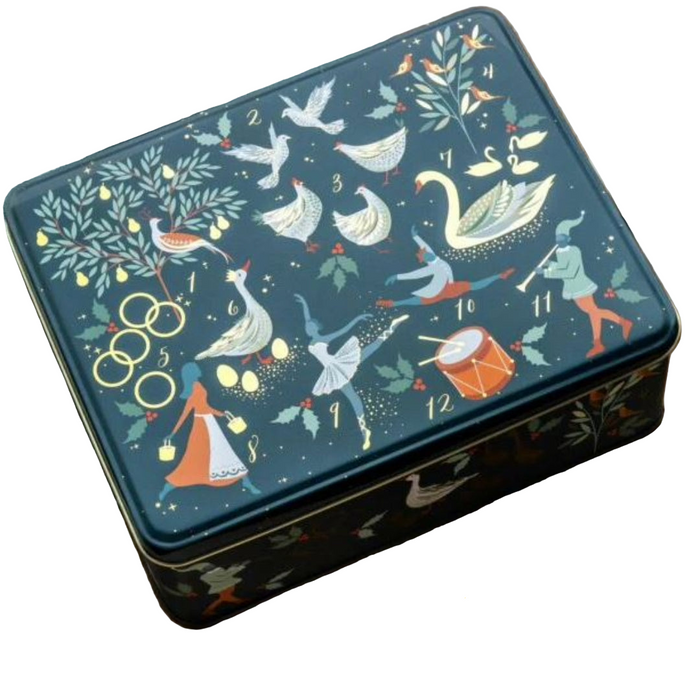Sara Miller London 12 Days Of Christmas Storage Tin