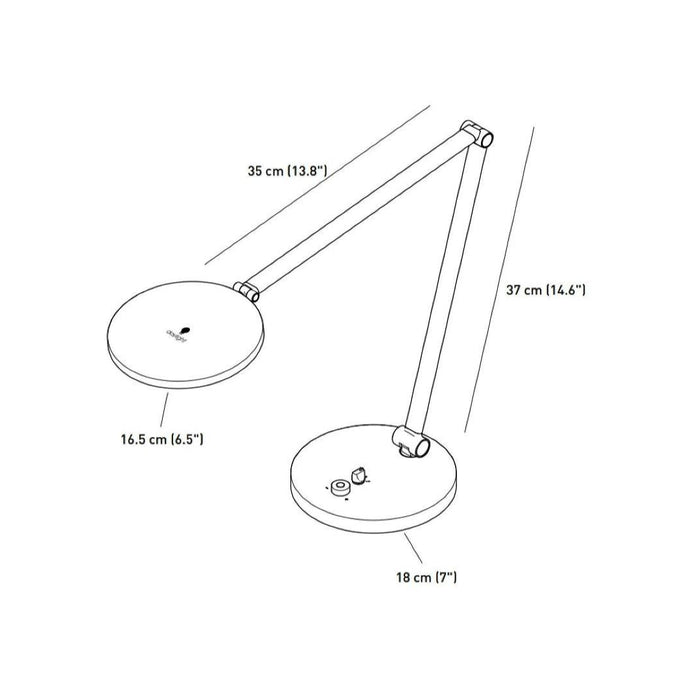 The Daylight Company Tricolour White LED Desk Lamp