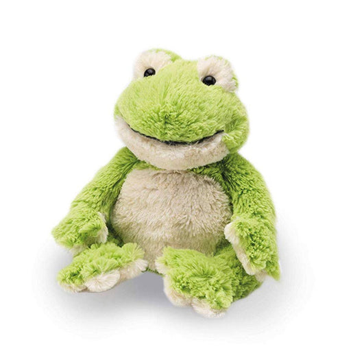 warmies green frog heatable soft toy