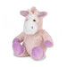 Warmies pink unicorn heatable soft toy