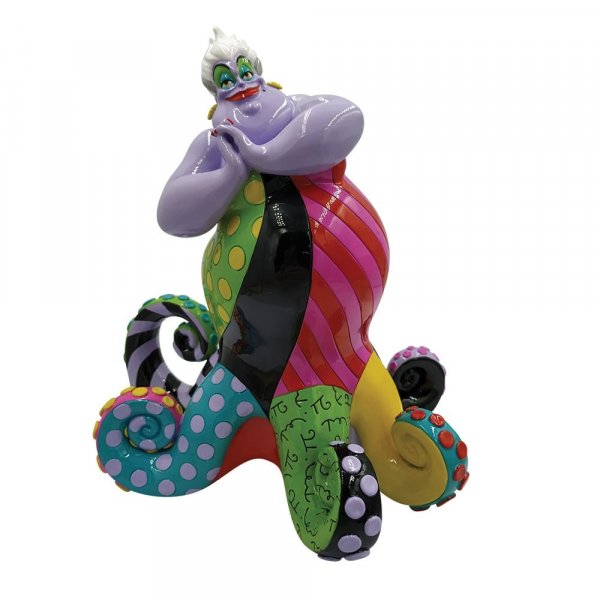 The Little Mermaid, Ursula gets a chic remodel of trendy tentacles. With bold colour and compelling pattern in the colours red, pink, green and blue and purple.