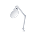 Native Lighting White Table Light With Adjustable Arm Against A White Background