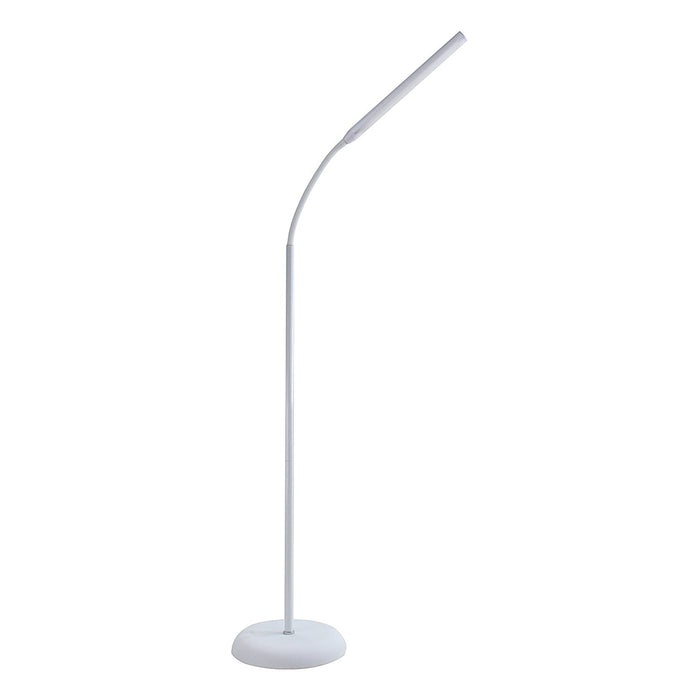 The Daylight Company White Flexible Daylight LED Uno Floor Lamp