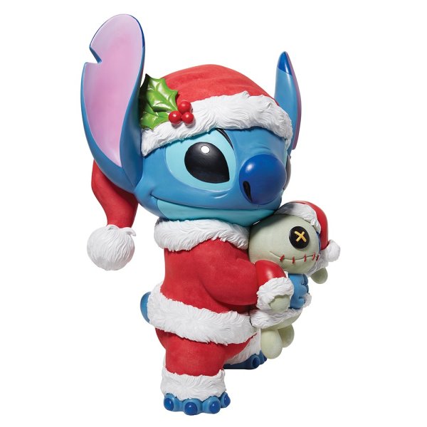 Disney Lilo & Stitch Christmas Santa Stitch & Scrump Statement Figurine 38cm