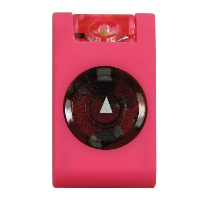 MicroClip rubberised LED light in pink