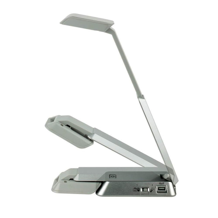xtralite led portable folding lamp showing the different range of motion