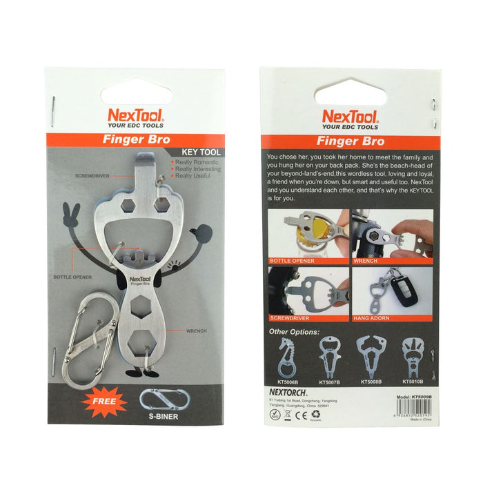 NexTool Multipurpose Pocket Tool, Bottle Opener, Screwdriver And Spanner (Wrench), Various Configurations