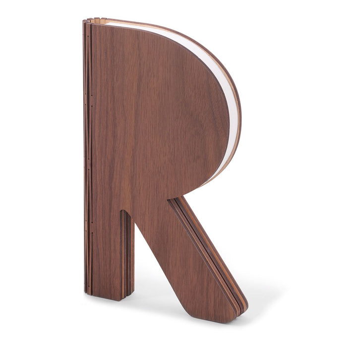 Gingko R Space rechargeable battery powered desk lamp in walnut