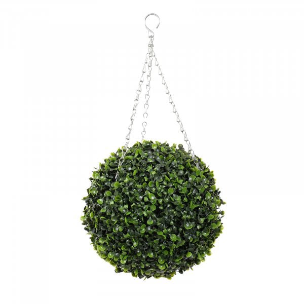Displayed Outdoor Garden Topiary Ball With Hanging Chain 