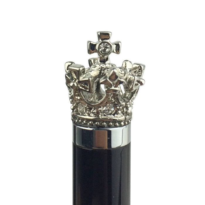 Ballpoint Pens With Silver Crown Toppers