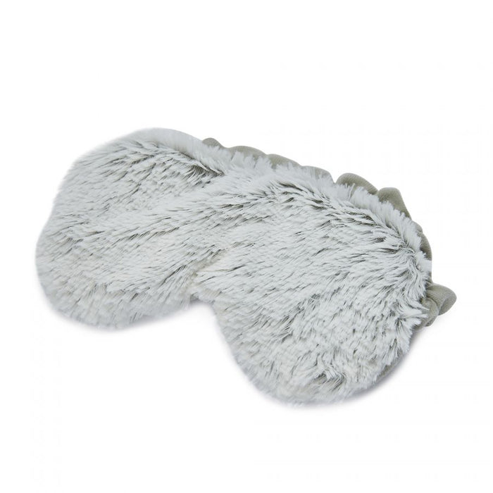 warmies microwavable soft eye mask in marshmallow grey