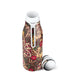 ecoffee william morris seaweed design water bottle with open lid