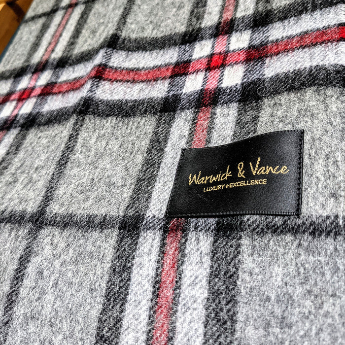 Warwick & Vance Men's Soft Touch Woollen Scarf - Various Styles