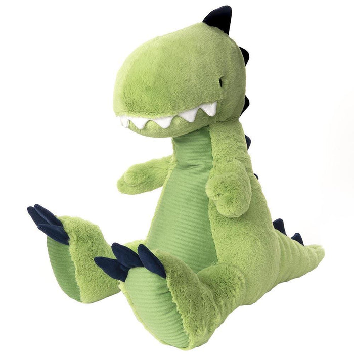 Gund Lincoln green and navy dinosaur plush toy