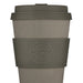 Sage green reusable cup with khaki green lid and band.  