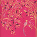 Hot Pink Larder Tin With Oriental Birds Design
