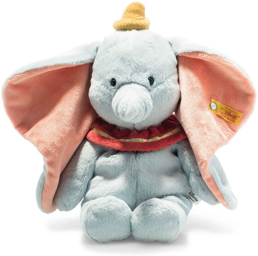 A plush Dumbo elephant from the Disney originals film Dumbo with a steiff tag in the ear