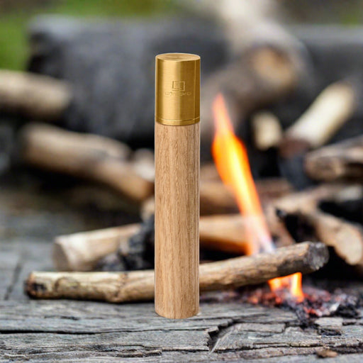 gingko natural wood flameless lighter in white ash