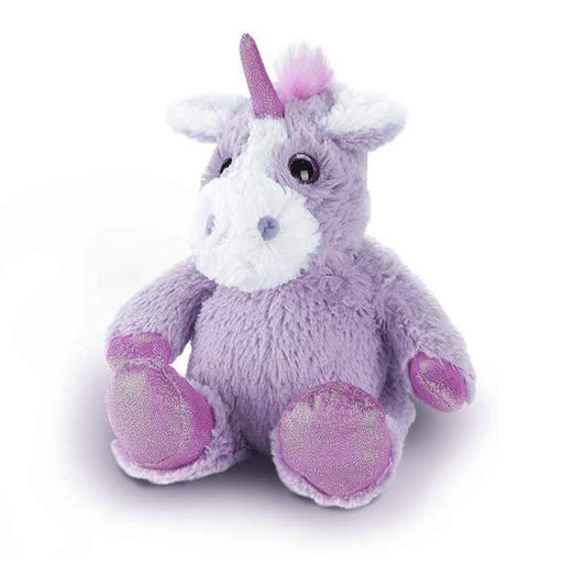 Warmies purple sparkly unicorn heatable soft toy