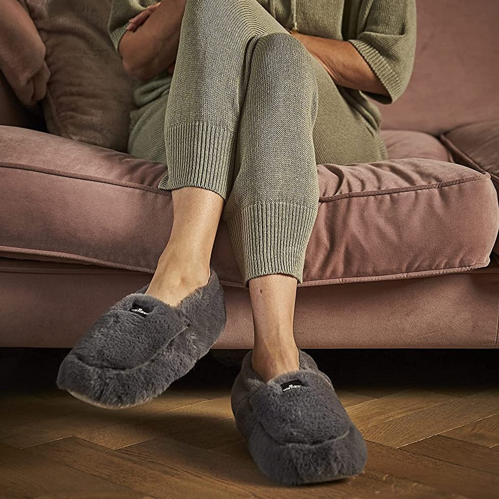 Warmies Wellness Microwavable Soft Slippers Lavender Scented UK 37