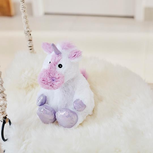 warmies white unicorn heat-up soft toy