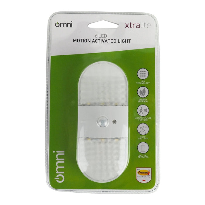 Omni Motion Activated Light in green and white outer packaging
