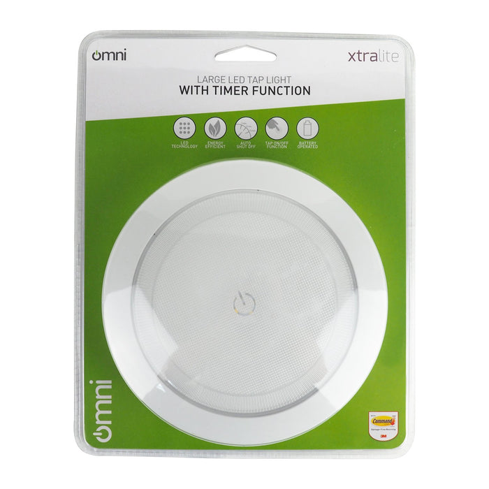 Omni Large Tap Light in green and white original packaging