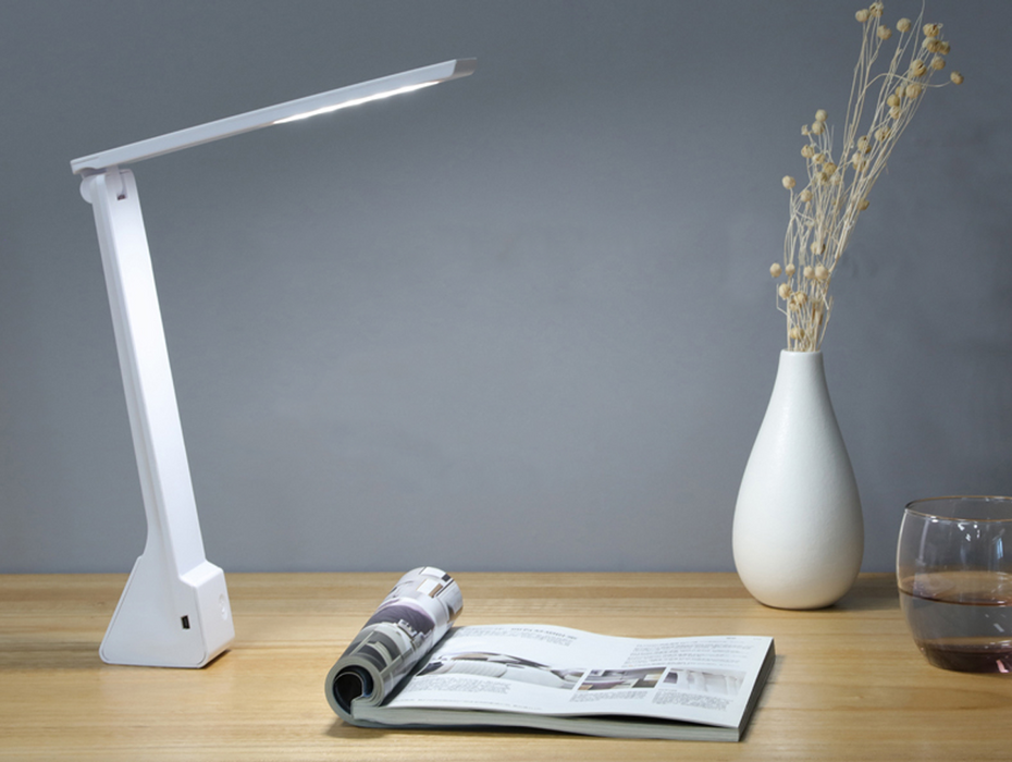 Xtralite LED Rechargeable Flip White Desk Lamp