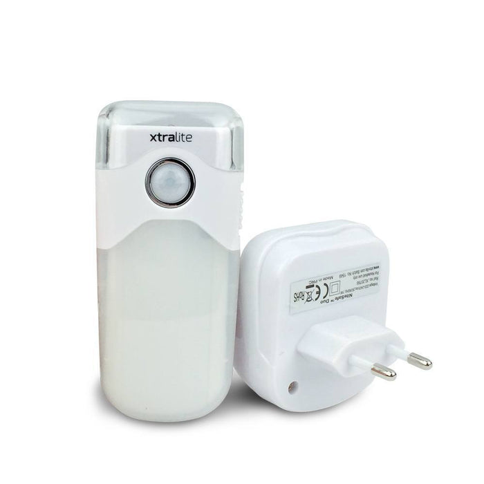 NiteSafe Duo with charging plug next to it