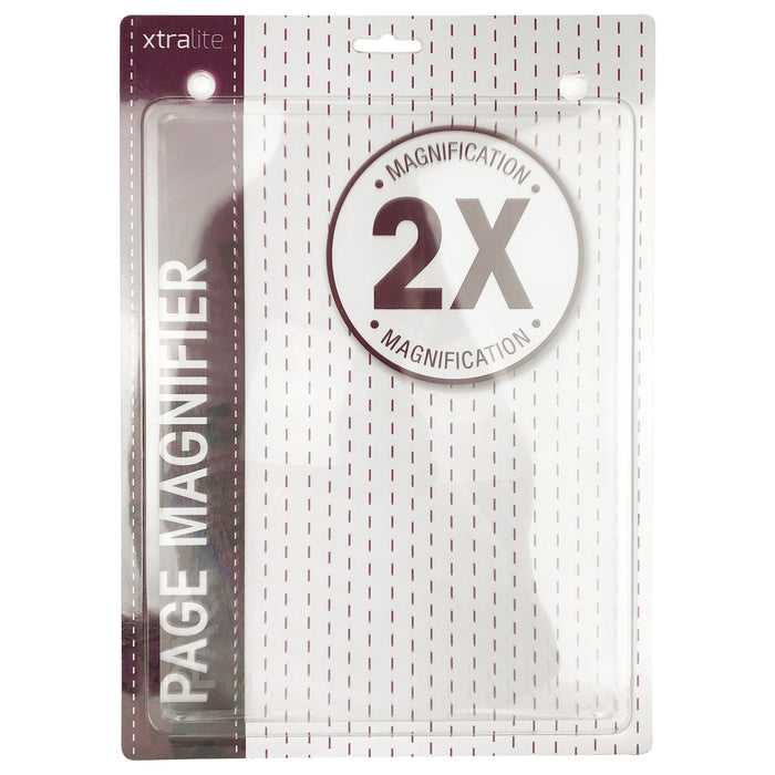 Xtralite 2X Fresnel PVC Page Magnifier For Low Vision