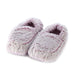 warmies heat-up soft slippers in marshmellow pink