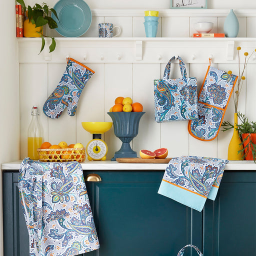 various kitchen accessories in italian paisley from ulster weavers