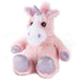warmies 13" heat up pink sparkly unicorn soft toy