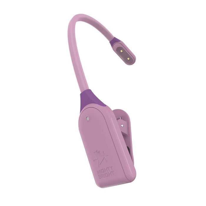 mightybright wonderflex rechargable LED book light in lilac